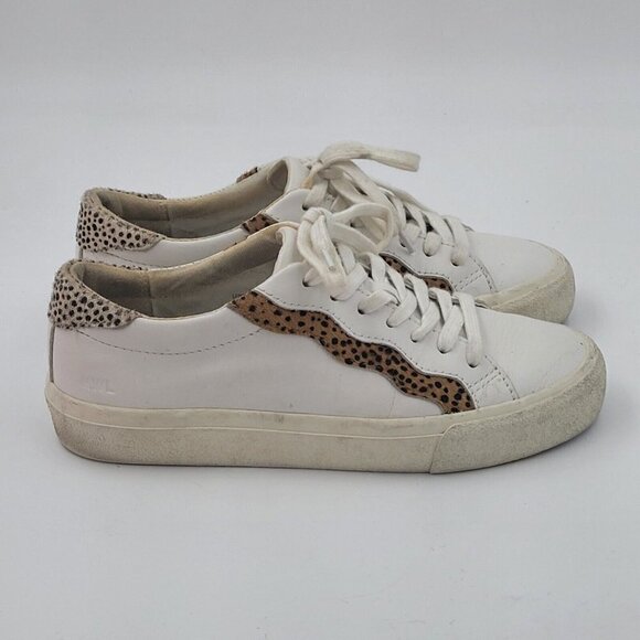 Madewell MD775 Sidewalk Low-Top Sneakers Leather Calf Hair: Wave Edition Size 6M - Picture 5 of 12